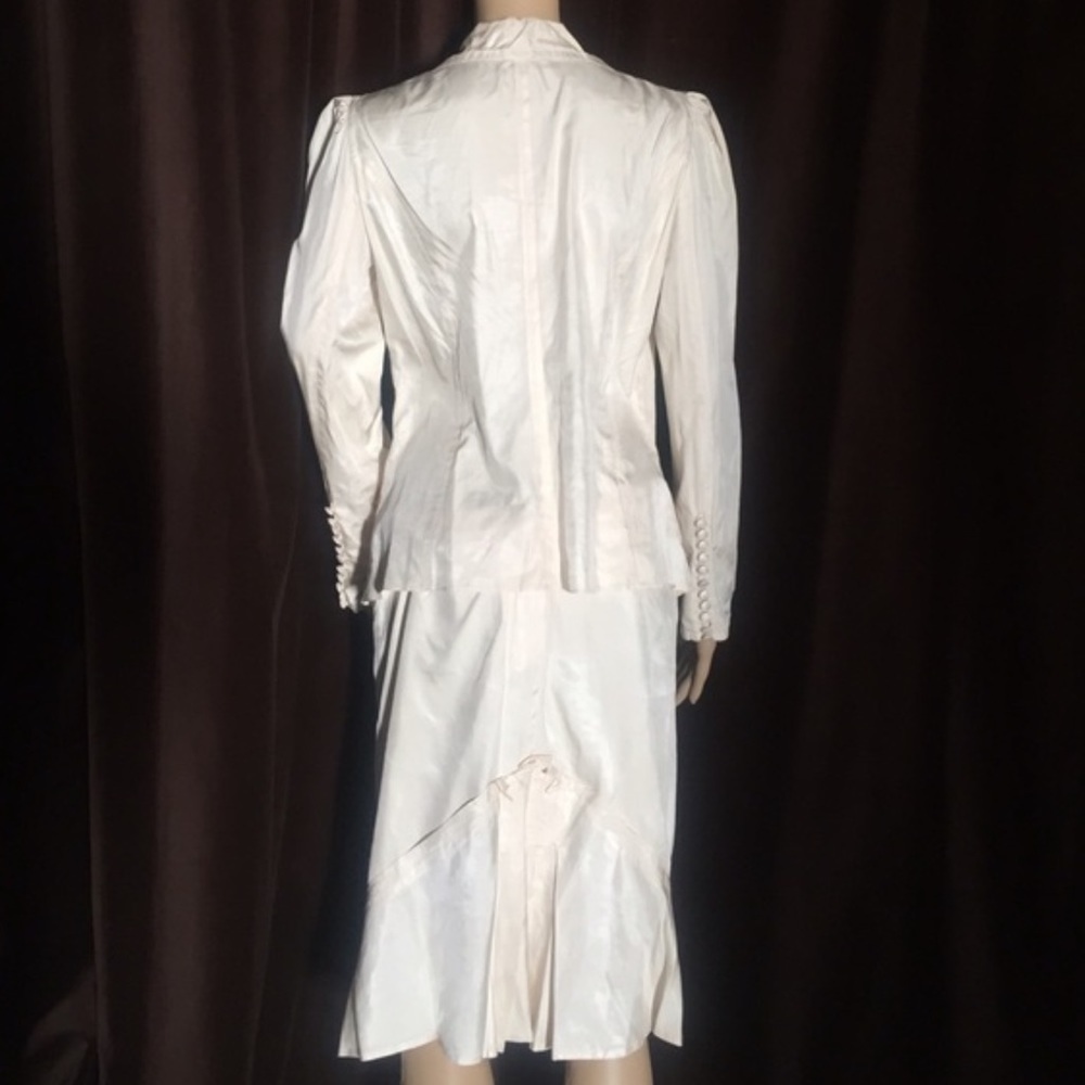 Tom Ford Yves Saint Laurent Runway Ivory Set French 38 - Picture 4 of 9